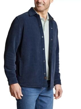 Copper & Oak Men’s Button Up Shirt Jacket Gray Small NWT